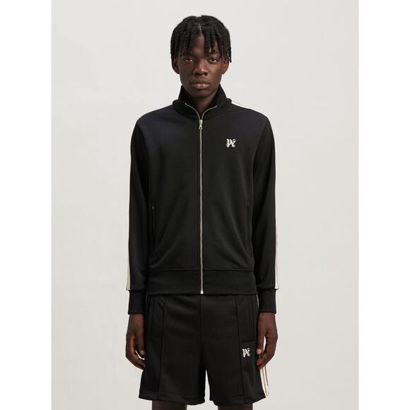 Palm Angels Monogram Track Jacket in Black Off White Men's/Unisex - Picture 3 of 12